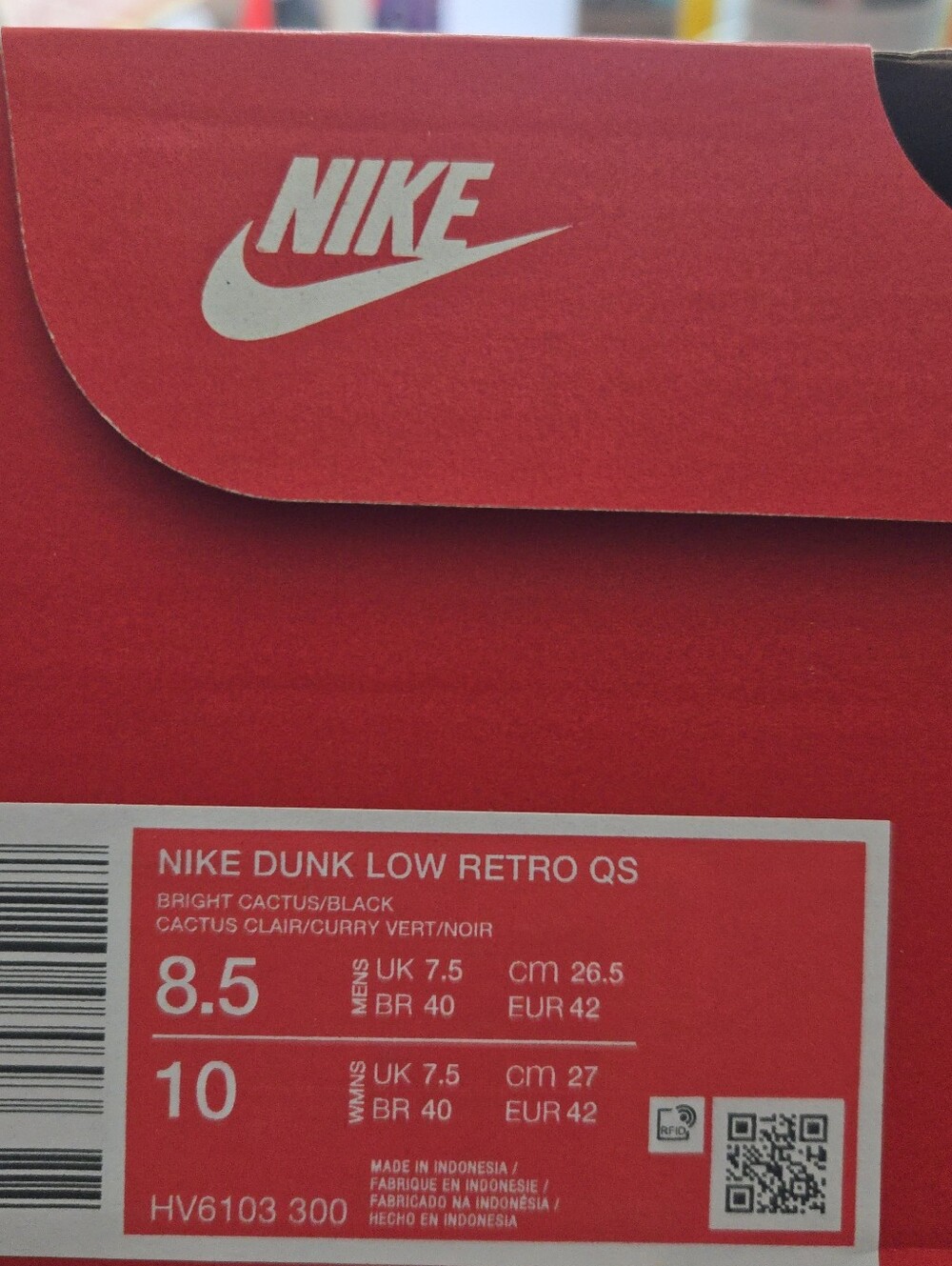 Nike Dunk Low Women 10 Retro QS Halloween Skull HV6103-300 1026 - Picture 9 of 9